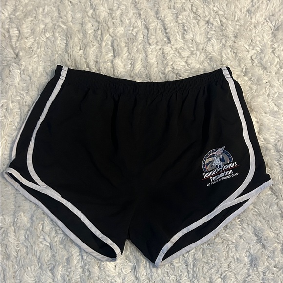 boxercraft Pants - Black Women's Running Shorts with White Trim and Interior Lining